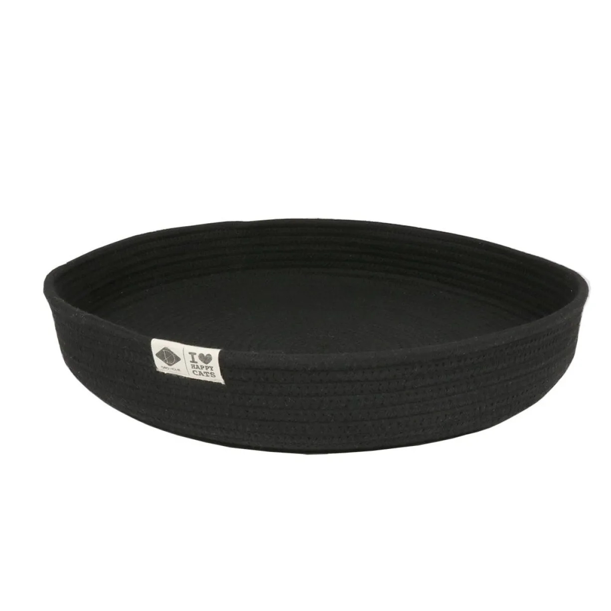 Panier pour chat en corde de coton doux Jess noir - D&D Home