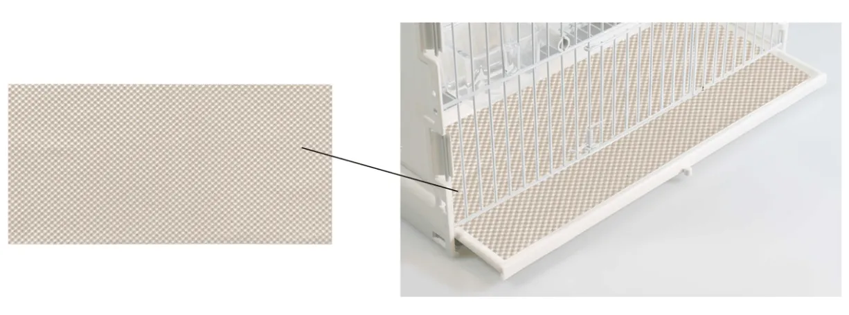 Papier absorbant pour tiroir cage d’exposition oiseaux 36x17cm par 100 - 2GR