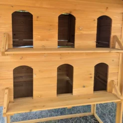 Pigeonnier en bois Huppé toit shingle vert 12 pigeons
