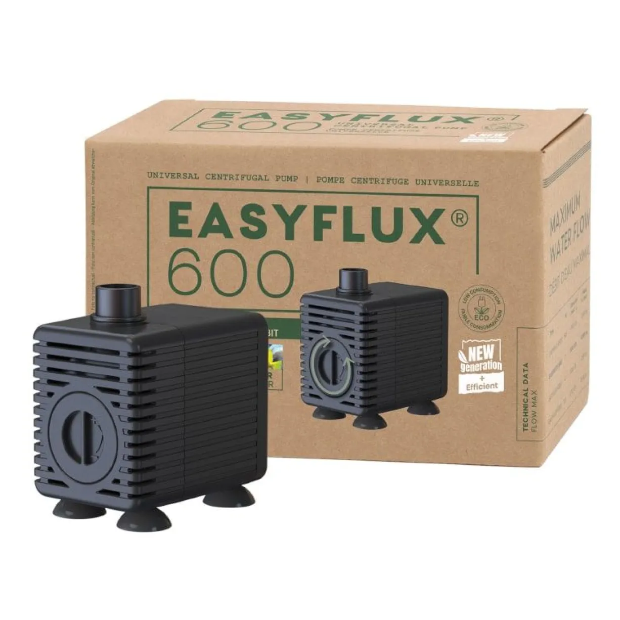 Pompe à eau pour aquarium poisson Easyflux 600 - Aquatlantis