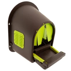 Pondoir poule en plastique 1 nichoir MyCozyNest Roll-Away vert lime / marron