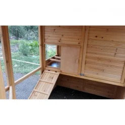 Poulailler Gaulois II toit shingle jusqu’à 10 poules avec extension parc grillagé