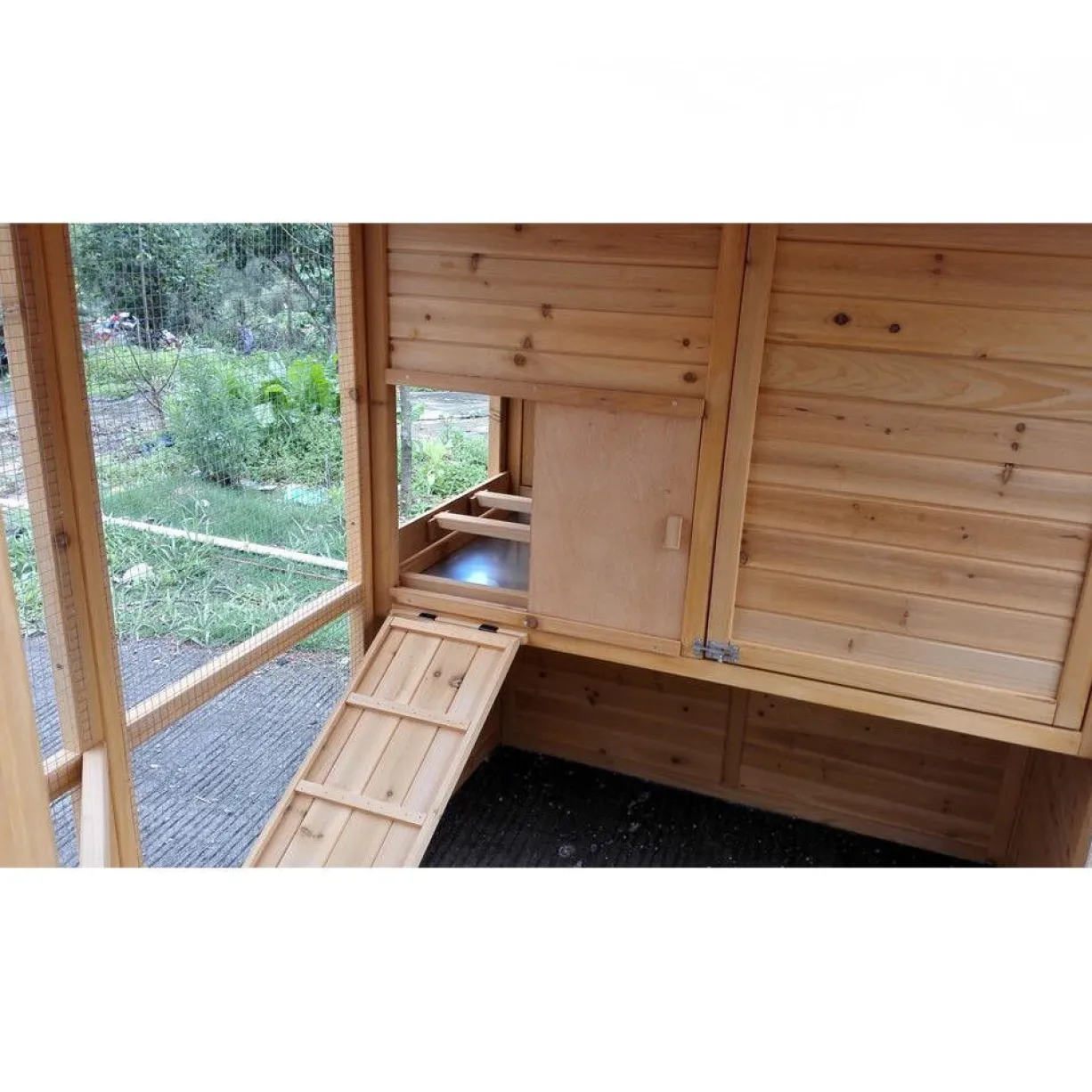 Poulailler Gaulois II toit shingle jusqu’à 10 poules avec extension parc grillagé