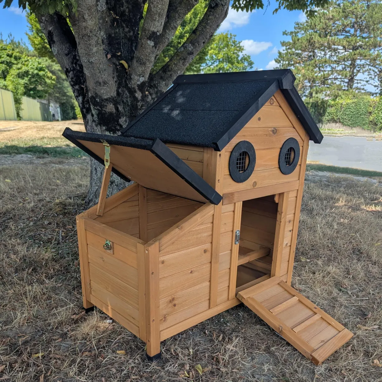 Poulailler Mini Burma jusqu’à 2 poules toit shingle noir