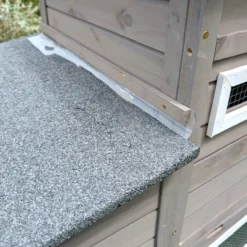 Poulailler mobile Sunny toit shingle et polycarbonate jusqu’à 6 poules