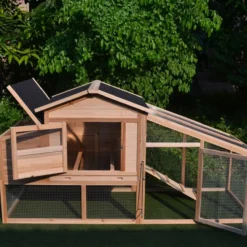 Poulailler Soie toit shingle et polycarbonate jusqu’à 6 poules