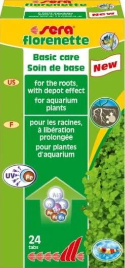 Soin de base pour plantes d’aquarium Florenette 24 tabs - Sera