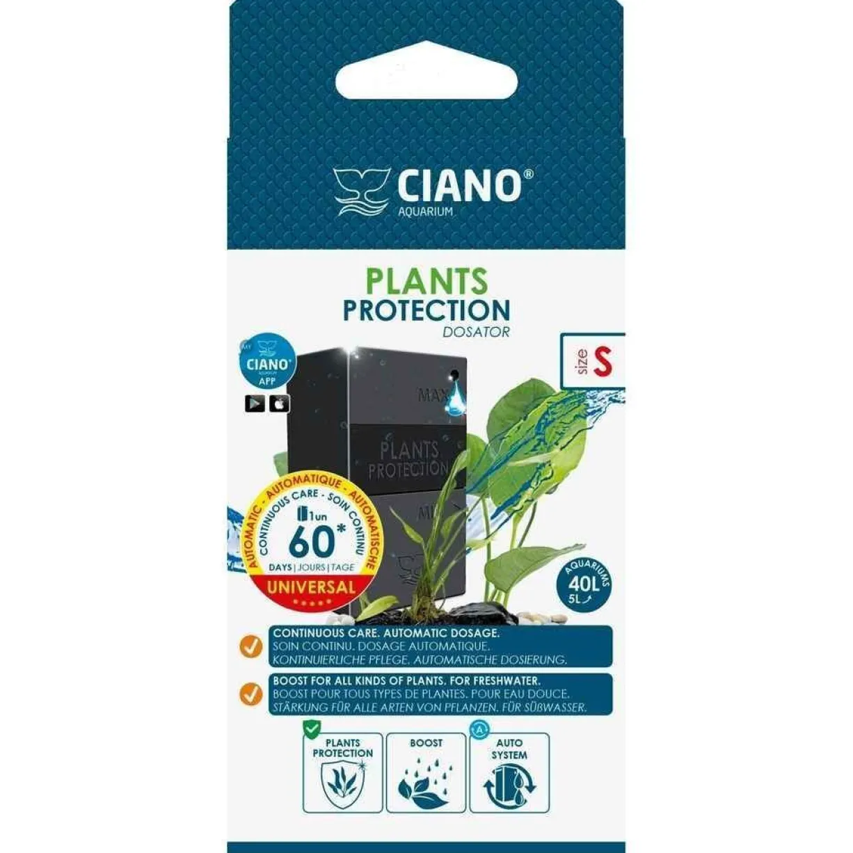 Soin pour plantes d’aquarium universel Plants Protection Dosator taille S - Ciano