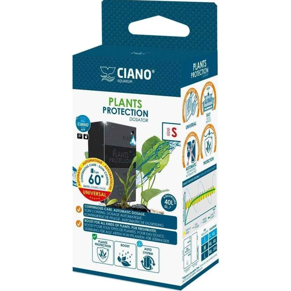 Soin pour plantes d’aquarium universel Plants Protection Dosator taille S - Ciano