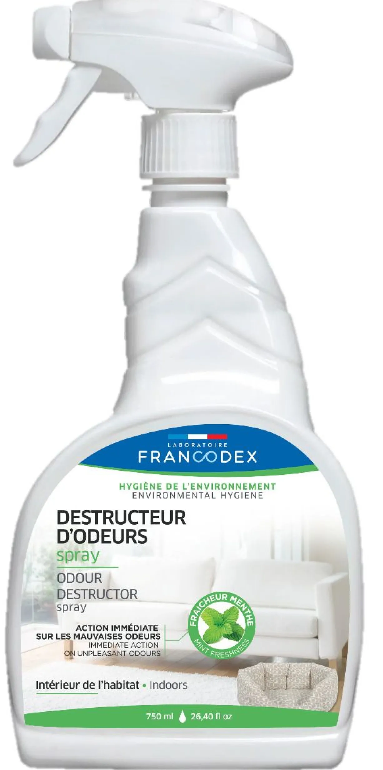Spray destructeur d’odeurs 750ML - Francodex