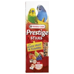 Sticks pour petites perruches mélange fruits et fleurs Prestige Sticks 60g par 2 - Versele Laga