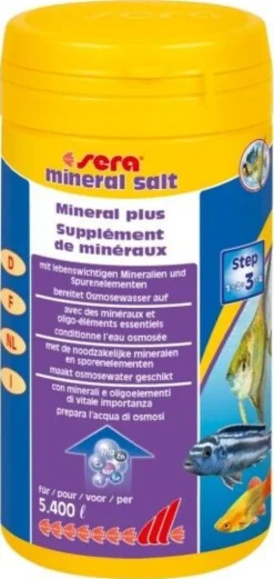 Supplément de minéraux pour aquarium Mineral Salt 250ML - Sera