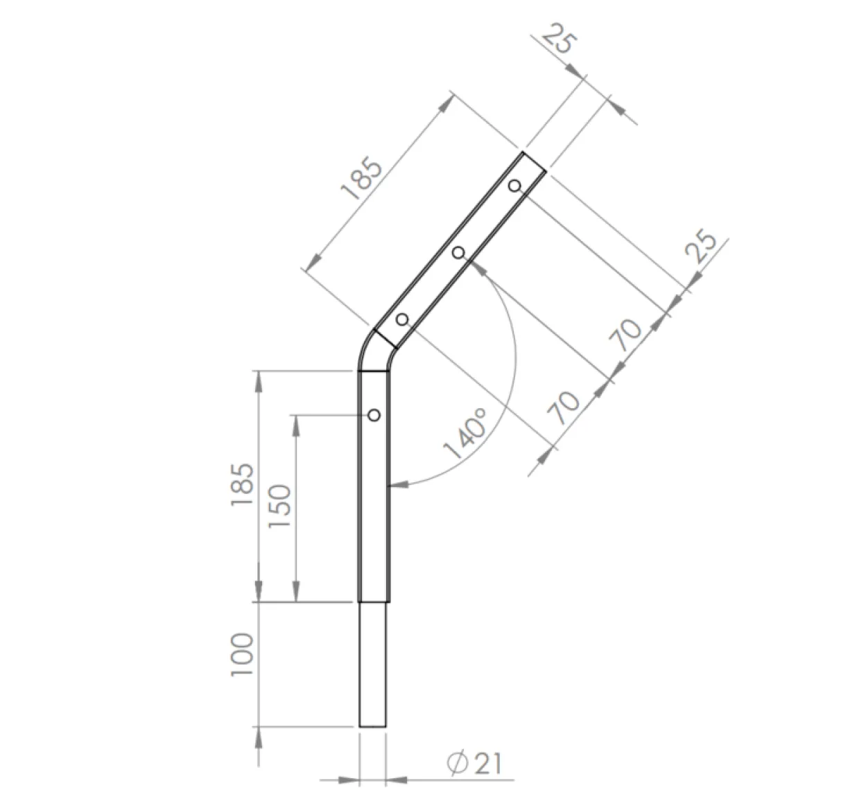 Support de câble anti-fugue 25 x 25 mm pour chenil en kit