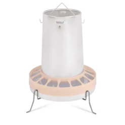 Support métallique pour mangeoire galvanisée poule 5kg et 10kg - Gaun