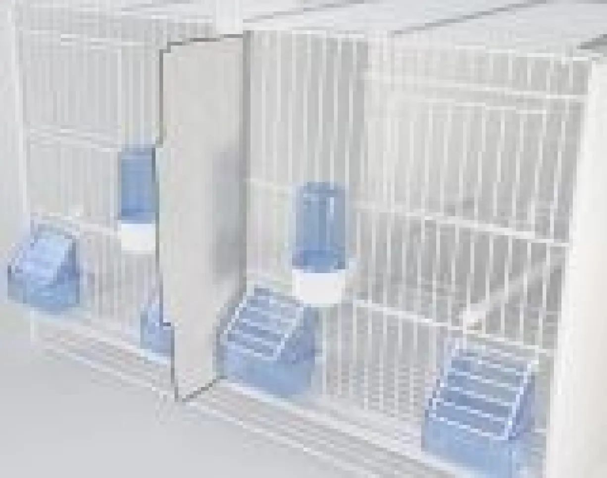 Système de séparation pour cage d'élevage 58 cm oiseaux 2GR