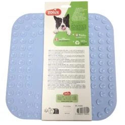 Tapis à lécher chien en silicone taille L bleu - Zolux