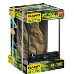 Terrarium nano 20x20x30cm reptile et amphibien Natural Terrarium PT2601 - Exo Terra