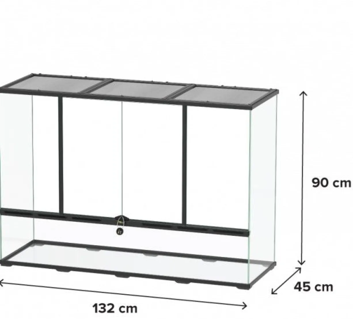 Terrarium paludarium reptile et amphibien 132x45x90 - Terratlantis