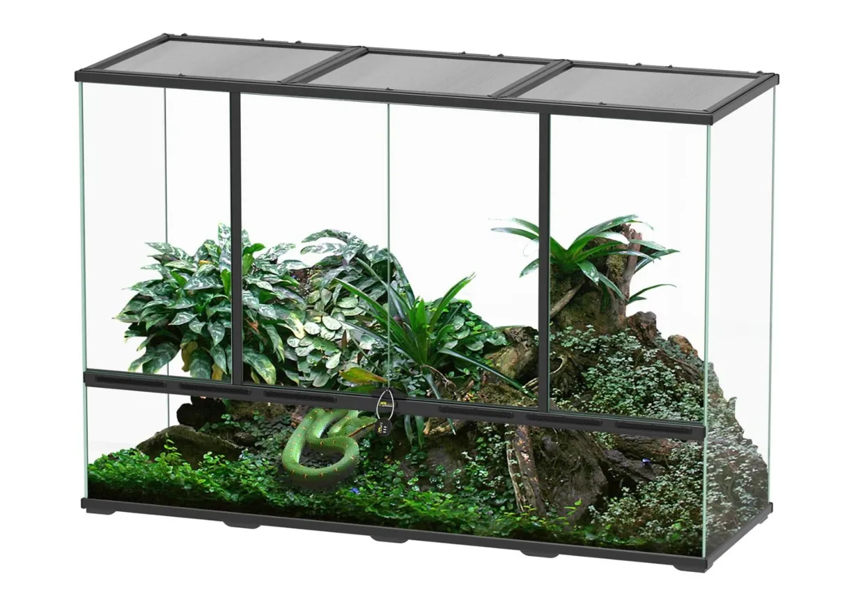 Terrarium paludarium reptile et amphibien 132x45x90 - Terratlantis