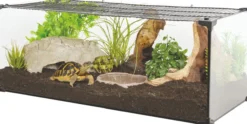 Terrarium tortue Karapas Terra 60 Pro noir - Zolux