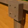 Terrasse pour niche chien bois universelle XL