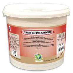 Terre de diatomee blanche non-calcinée alimentaire seau 2,5kg