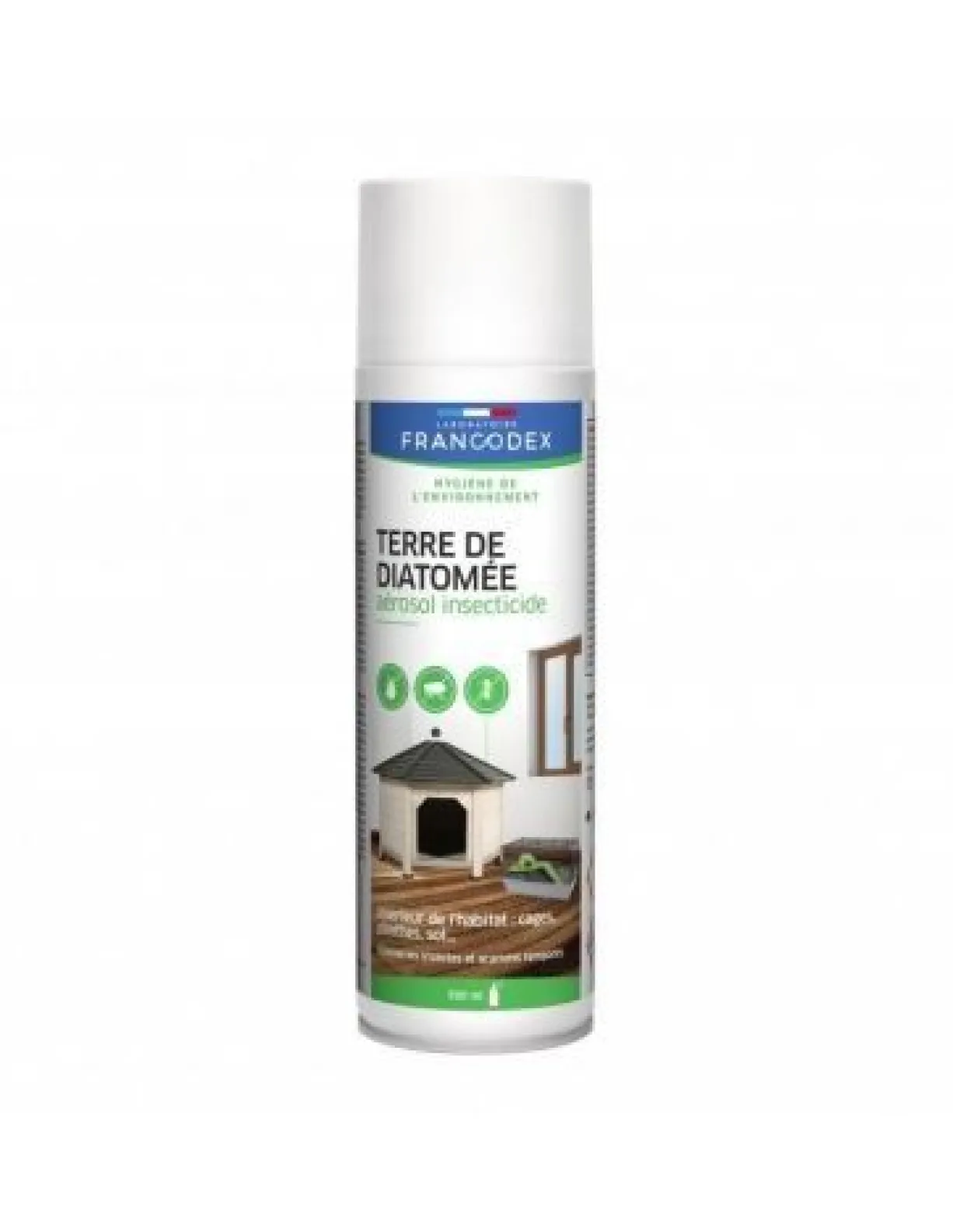 Terre de diatomée en aérosol insecticide chien 500ML - Francodex