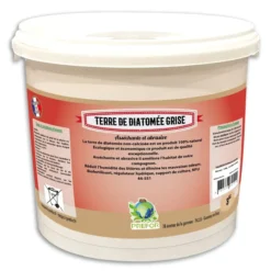 Terre de diatomée grise non-calcinée non-alimentaire poule seau 3kg - Prefor